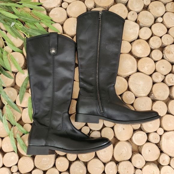 NWOB Frye Melissa Button Inside Zipper Leather Boots - Picture 3 of 8
